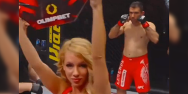 MMA-Kämpfer tritt Ring-Girl, dann folgt Massen-Schlägerei