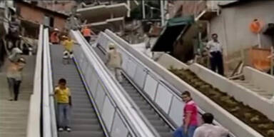 384 Meter: längste Rolltreppe der Welt