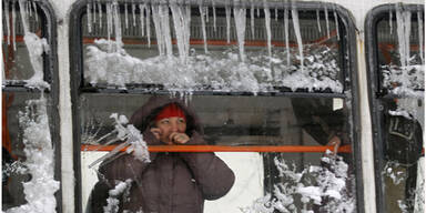 Extreme Kälte in Bulgarien und Rumänien