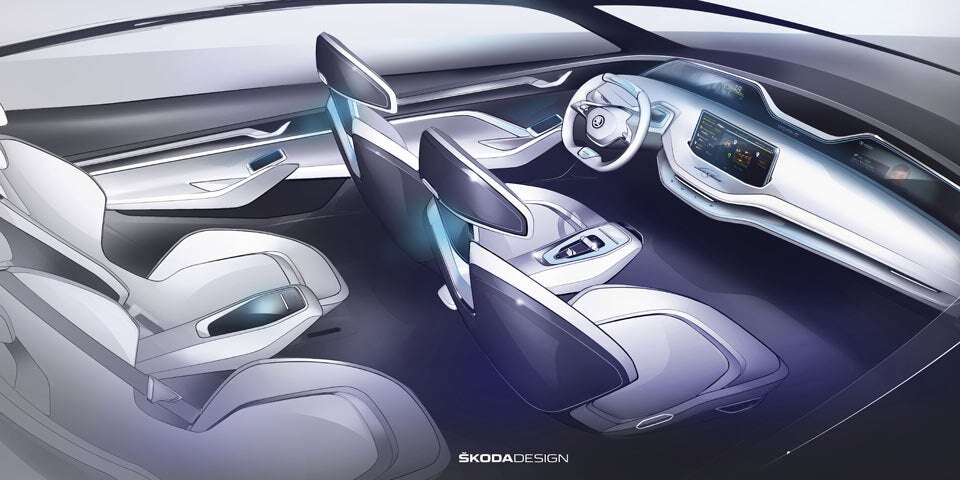 Skoda zeigt sein Cockpit der Zukunft