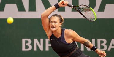 Tennis-Dame Aryna Sabalenka bei den French Open