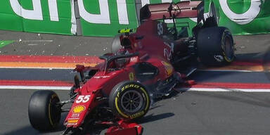 Rote Flagge: Sainz schrottet Ferrari im Training