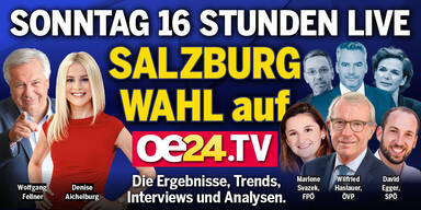 oe24.TV Salzburg-Wahl - 16 Stunden LIVE