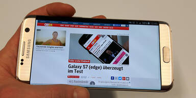 Galaxy S7 edge im großen oe24.at-Test