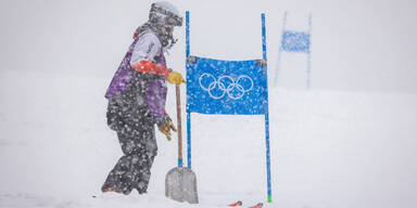 Schneefall wirbelte Olympia-Programm durcheinander