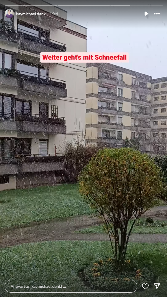 Schneefall in Salzburg 