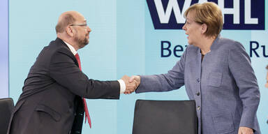 Schulz Merkel Elefantenrunde