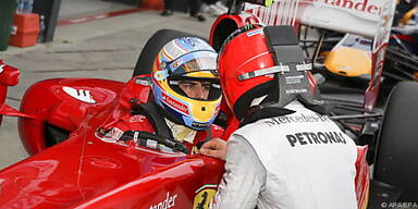 Schumacher ging gleich nach der Quali zu Alonso
