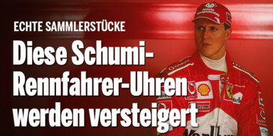 Diese Schumi-Rennfahrer-Uhren werden versteigert