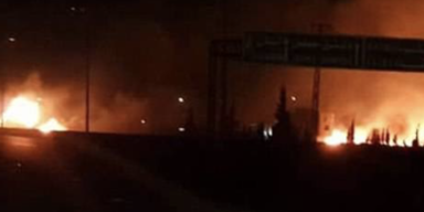 Explosionen nahe Damaskus nach Israelischen Luftangriff.