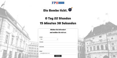 Mysteriöse Website der FPÖ mit Countdown