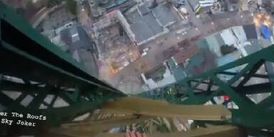 Video zeigt "Roofer" am Prater-Turm