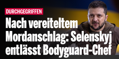 Nach vereiteltem Mordanschlag: Selenskyj entlässt Bodyguard-Chef