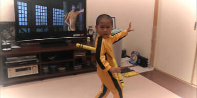 5- jähriger ist Reinkarnation von Bruce Lee!