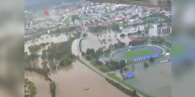 Hochwasser in Kroatien und Serbien