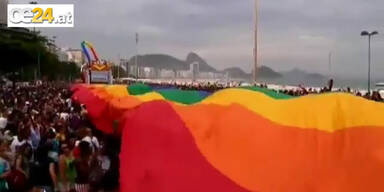 1,5 Mio. Menschen auf der Gay-Parade in Rio