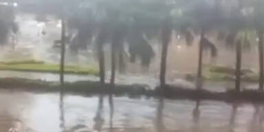 Überschwemmung auf Urlaubsinsel Mauritius