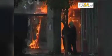 Demos gehen weiter: Athen in Flammen