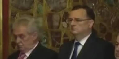 Präsident Milos Zeman: Betrunken oder krank?
