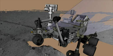 Curiosity macht Dehn-Übungen am Mars