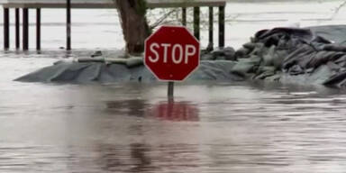 Hochwasser in Mississippi und Illinois