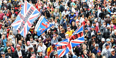 Tausende Fans beim Großen Preis von Großbritannien in Silverstone