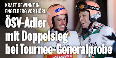 Rot-weiß-roter Doppelsieg bei Vierschanzentournee-Generalprobe