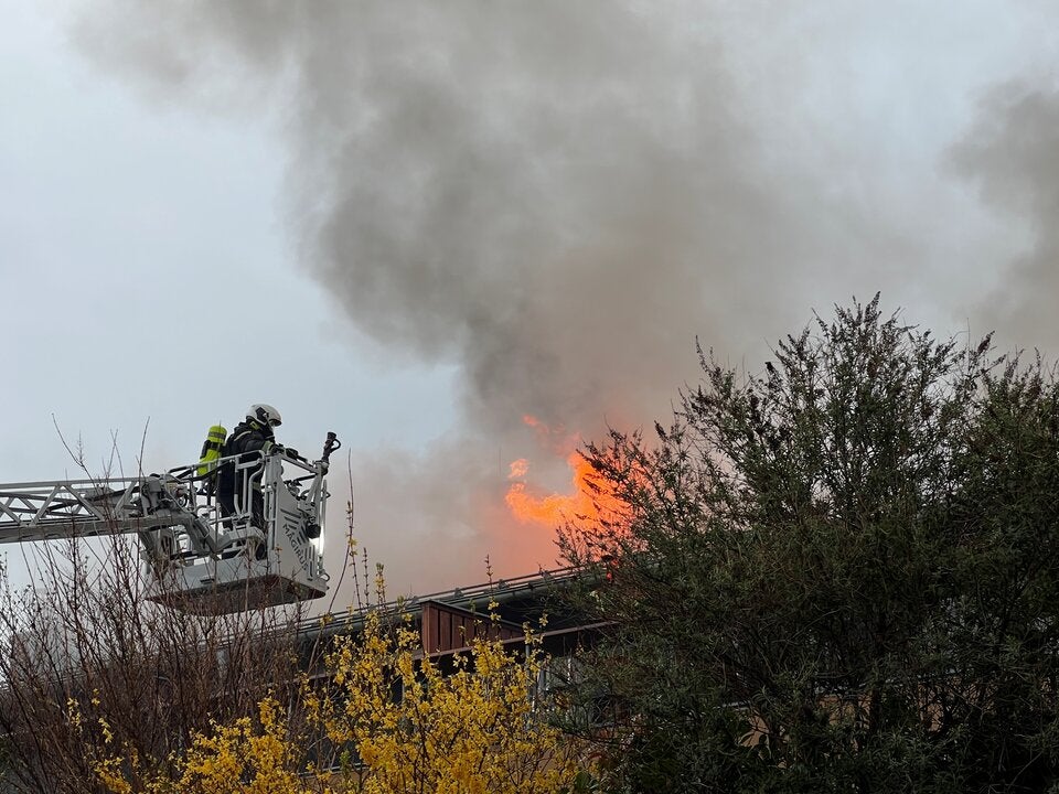 Dachbrand in Wien