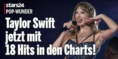 Taylor Swift jetzt mit 18 Hits in den Charts!