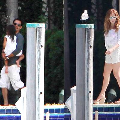 Jennifer Lopez und Marc Anthony: Idylle am Pool