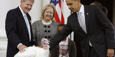 Thanksgiving - Obama hat ein Herz für Truthähne