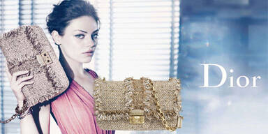Mila Kunis wirbt für Dior-Handtaschen