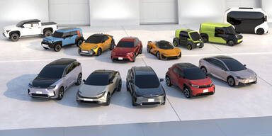 Toyota kündigt 30 neue Elektroautos an