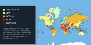 So (un)sicher ist Ihr Urlaubsziel