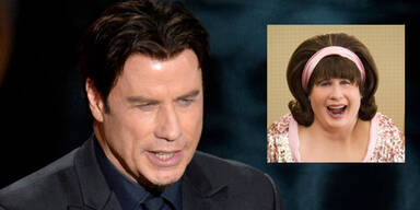 John Travolta und Adele Dazeem