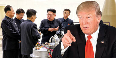 Trump Kim Jong-Un Atomkrieg