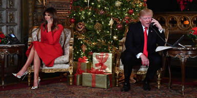 Trumps spielten Telefon-Weihnachtsmann