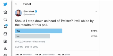 Twitterabstimmung 57 Prozent für Musk-Rücktritt.png