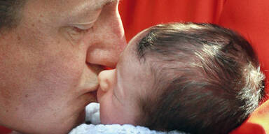 David Cameron & Baby Florence