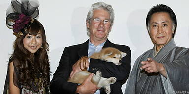 US-Star mit Hund Hachiko bei Filmfestival in Rom