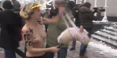 Prügel und Nacktproteste in der Ukraine
