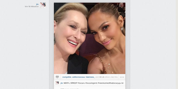 Oscars 2015: Jennifer Lopez & Meryl Streep