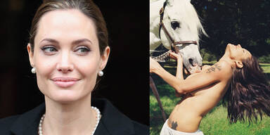Angelina Jolie: Oben ohne von David LaChapelle fotografiert