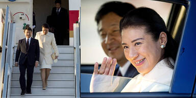 Máxima wird Königin: Japanisches Kronprinzenpaar in Amsterdam eingetroffen