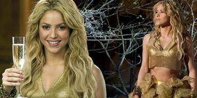 Shakira als sexy Weihnachtsengel von Freixenet