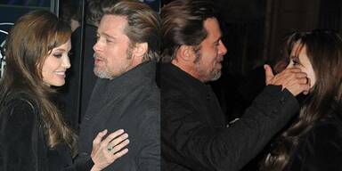 Brad Pitt und Angelina Jolie turteln in Paris: Megamind-Premiere