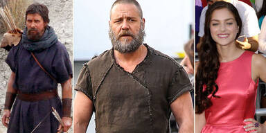 Christian Bale als Moses in "Exodus", Russell Crowe als Noah und Odeya Rush spielt Maria in "Mary"