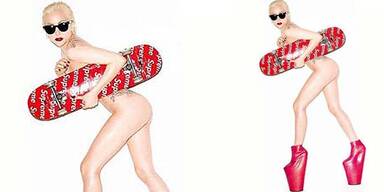 Lady Gaga wirbt nackt für Skateboards