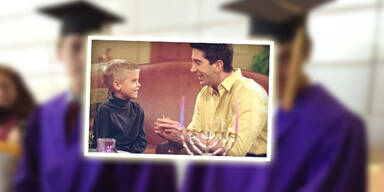 Cole Sprouse & David Schwimmer in Friends