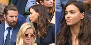 Irina Shayk & Bradley Cooper in Wimbledon